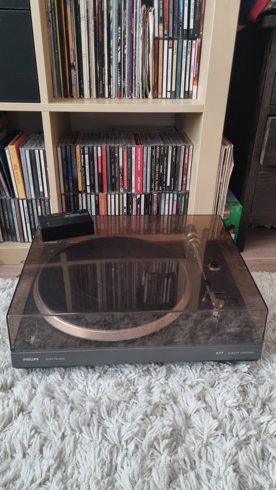 Philips 677 platenspeler met phono preamp!, Ophalen, Philips, Gebruikt, Automatisch