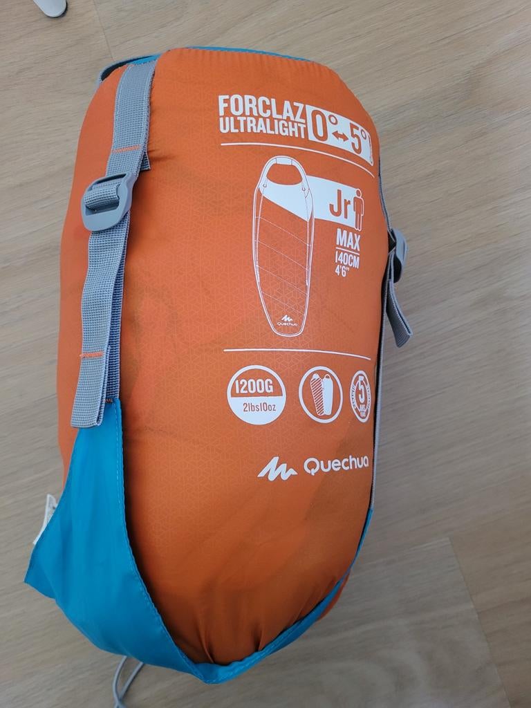 Forclaz Ultralight Slaapzak Junior 0-5C - Quechua, Ophalen of Verzenden, Zo goed als nieuw