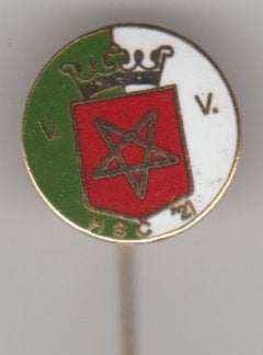 Vv hsc '21 amateur voetbal speld vintage emaille, Verzenden, Zo goed als nieuw, Sport