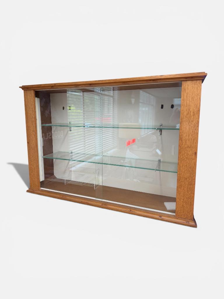 Vitrinekast vintage met verlichting, Ophalen, Overige materialen, 100 tot 150 cm, Vintage