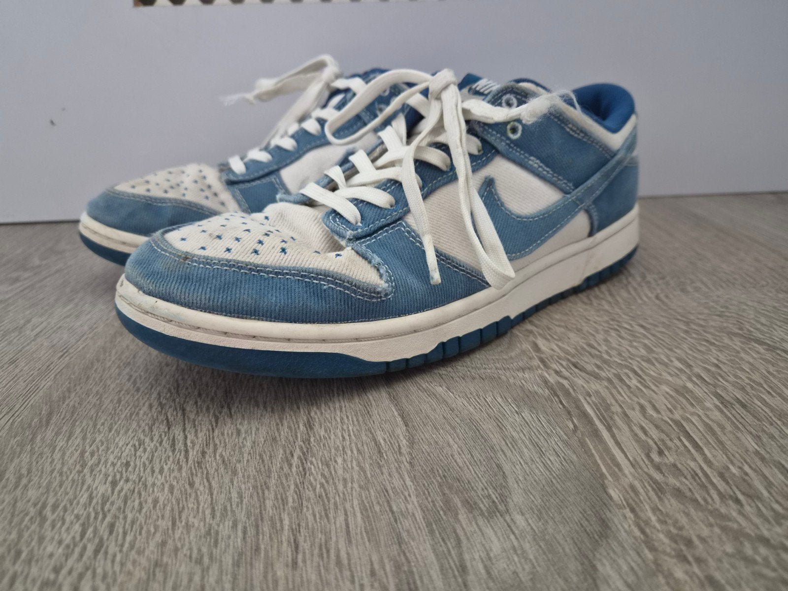 Nike Dunk Low Retro SE 'Industrial Blue' Sashiko maat 42,5, Blauw, Nike, Ophalen of Verzenden, Sneakers of Gympen