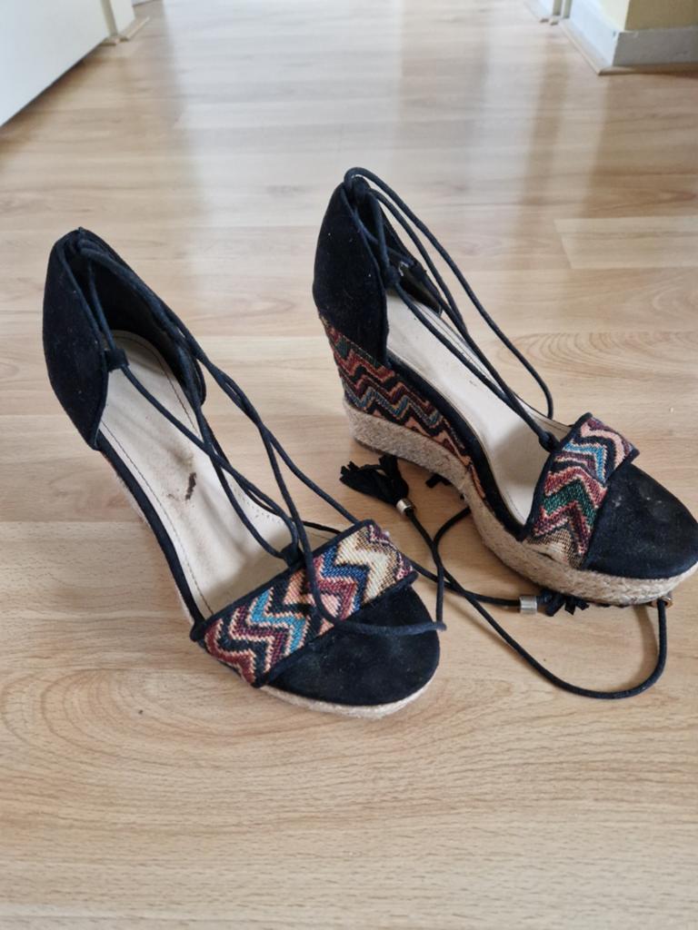 espadrilles zwart, Kleding | Dames, Zwart, Ophalen of Verzenden, Espadrilles of Moccasins, Gedragen