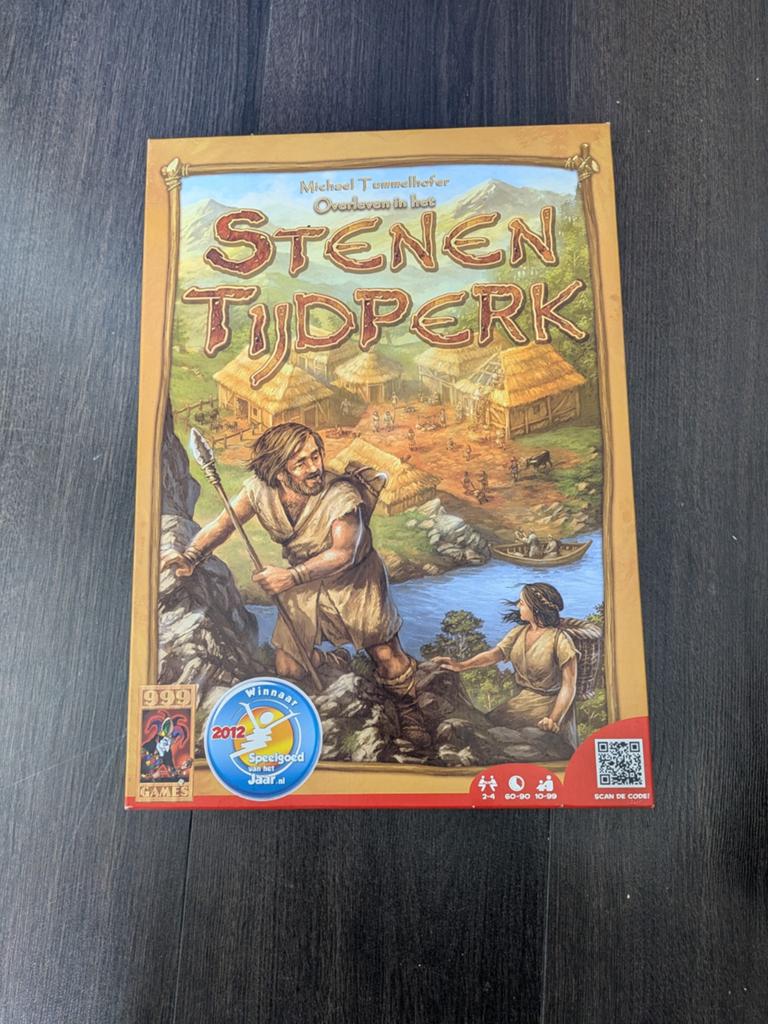 Stenen Tijdperk Bordspel - Strategisch Familiespel, Drie of vier spelers, Ophalen of Verzenden, Zo goed als nieuw, 999 Games