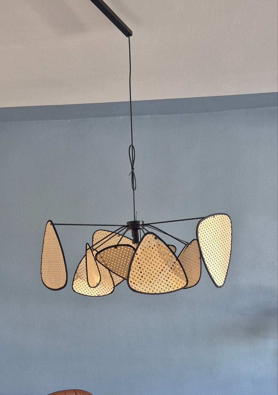Market set screen hanglamp | Rotan, Ophalen, Natuurlijk materiaal, Bohemian, E27 (groot)