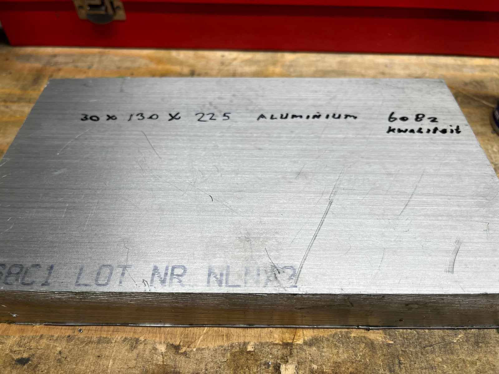 Aluminium blok 6082 - 30x130x225 mm, Ophalen of Verzenden, Nieuw