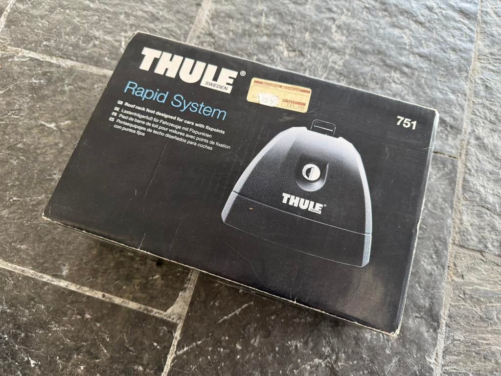 Thule Rapid System / Voetenset ‘751’ | NIEUW !!, Auto diversen, Dakdragers, Ophalen of Verzenden, Nieuw