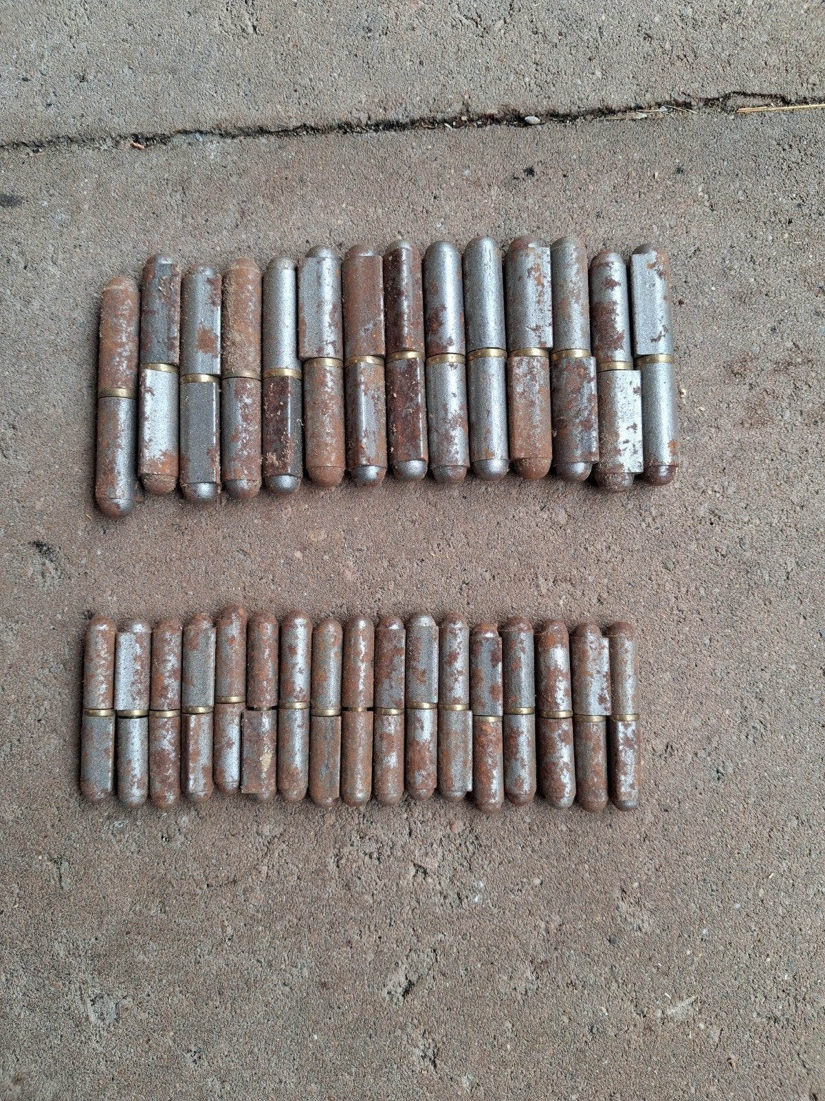 Vintage aanlas-scharnieren, met messing draaistoel, Ophalen of Verzenden