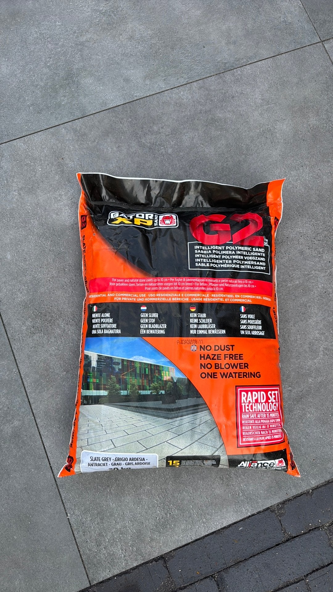 Gator sand XP G2 zak 20 kilo antraciet, Ophalen, Nieuw, Voegzand