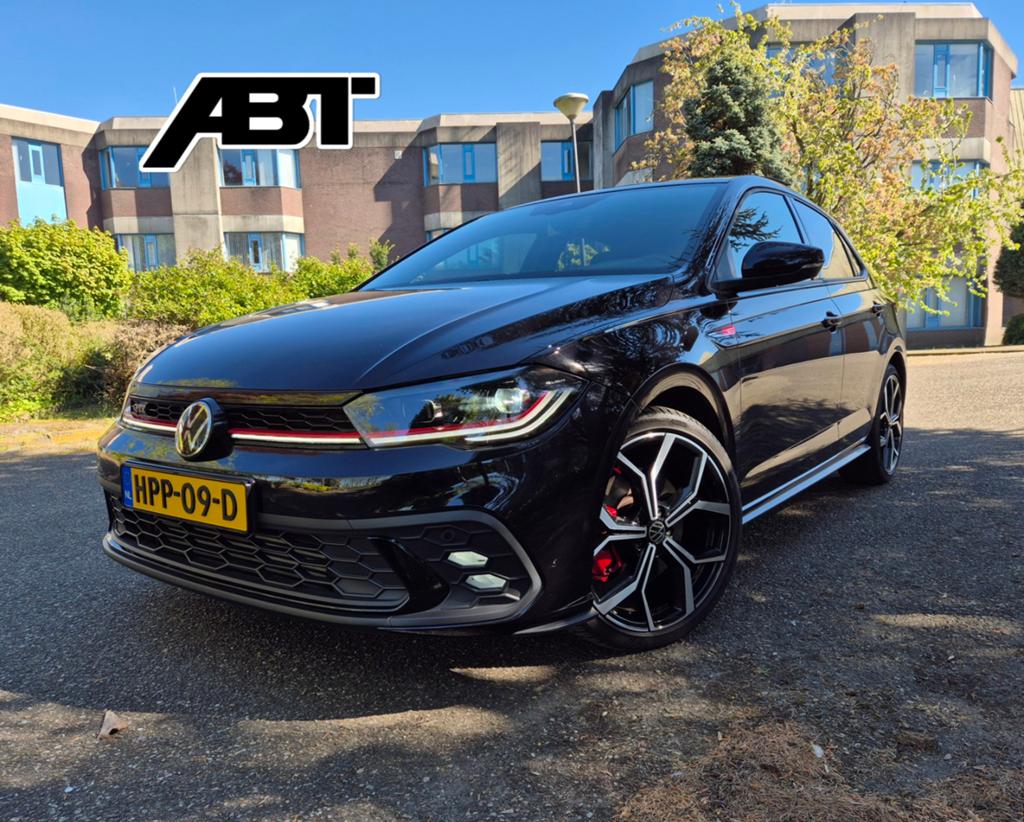 Volkswagen Polo GTI ABT 245PK Pano|Keyless|Beats|ACC|IQ|Leer, Auto's, Volkswagen, 1272 kg, 4 cilinders, 1984 cc, Zwart