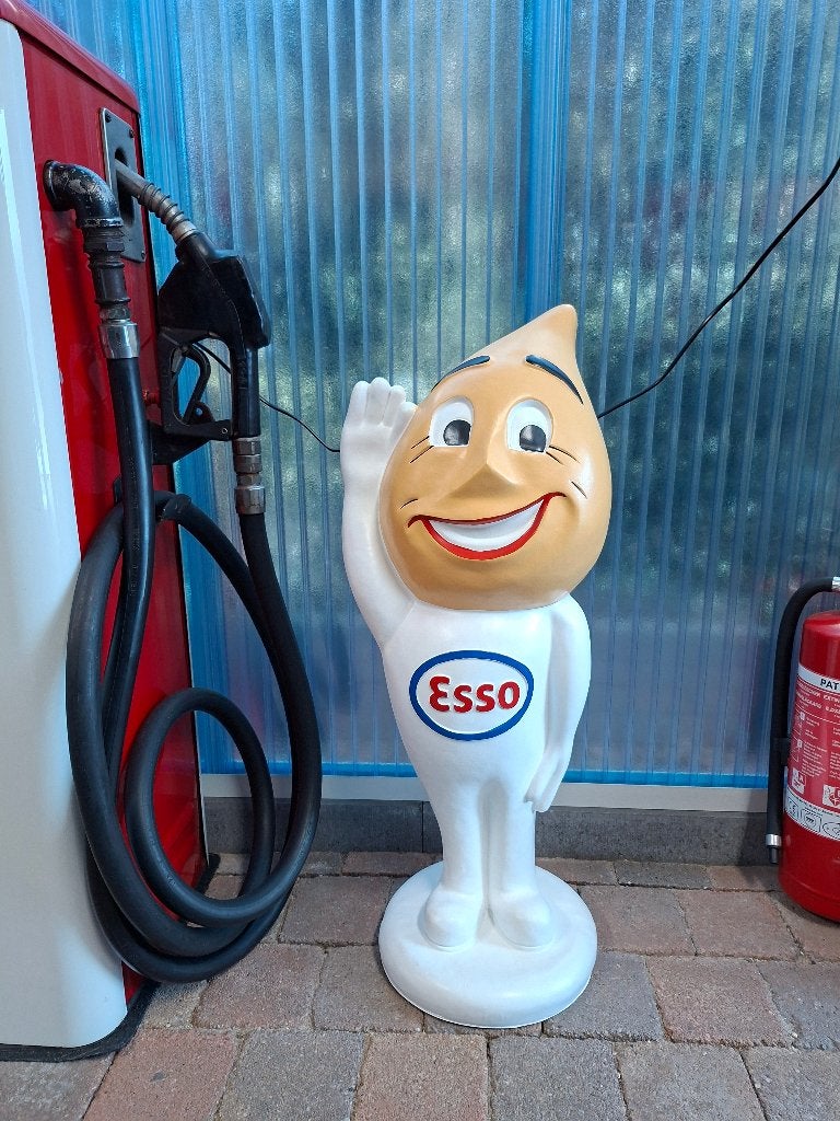 Esso druppel man en vrouw van 80 cm groot, Ophalen, Zo goed als nieuw, Reclamebord