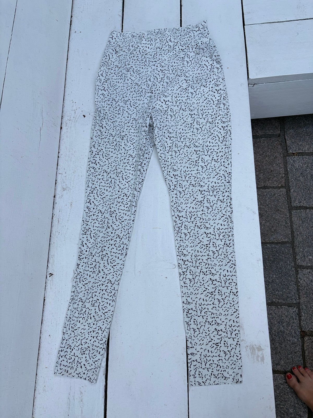 Ambika Witte Legging Pantalon XS Travelstof Hoge Taille, Wit, Nieuw, Ophalen of Verzenden, Maat 34 (XS) of kleiner