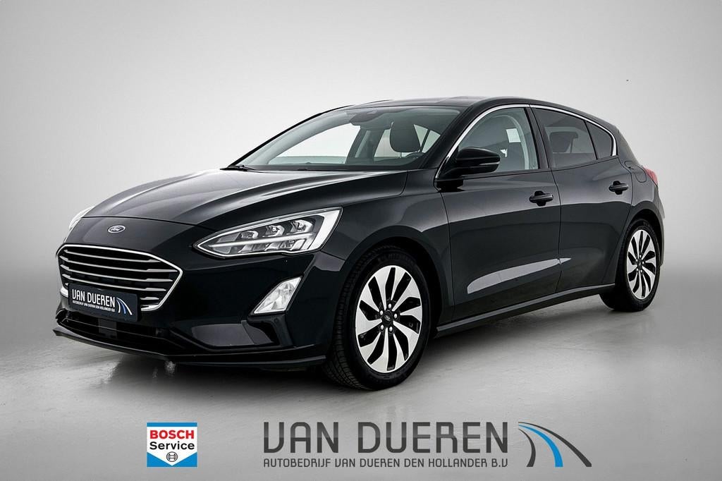 Ford Focus 1.0 EcoBoost Titanium Business Carplay, Stuur en, Gebruikt, Zwart, Bedrijf, Handgeschakeld