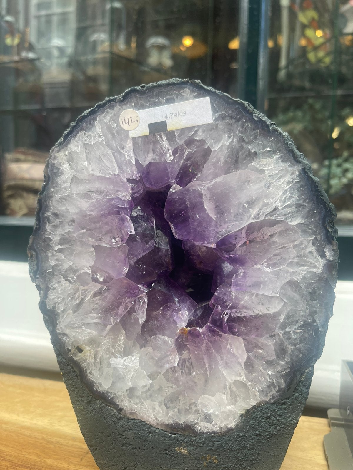 Amethist geode, Ophalen of Verzenden, Mineraal