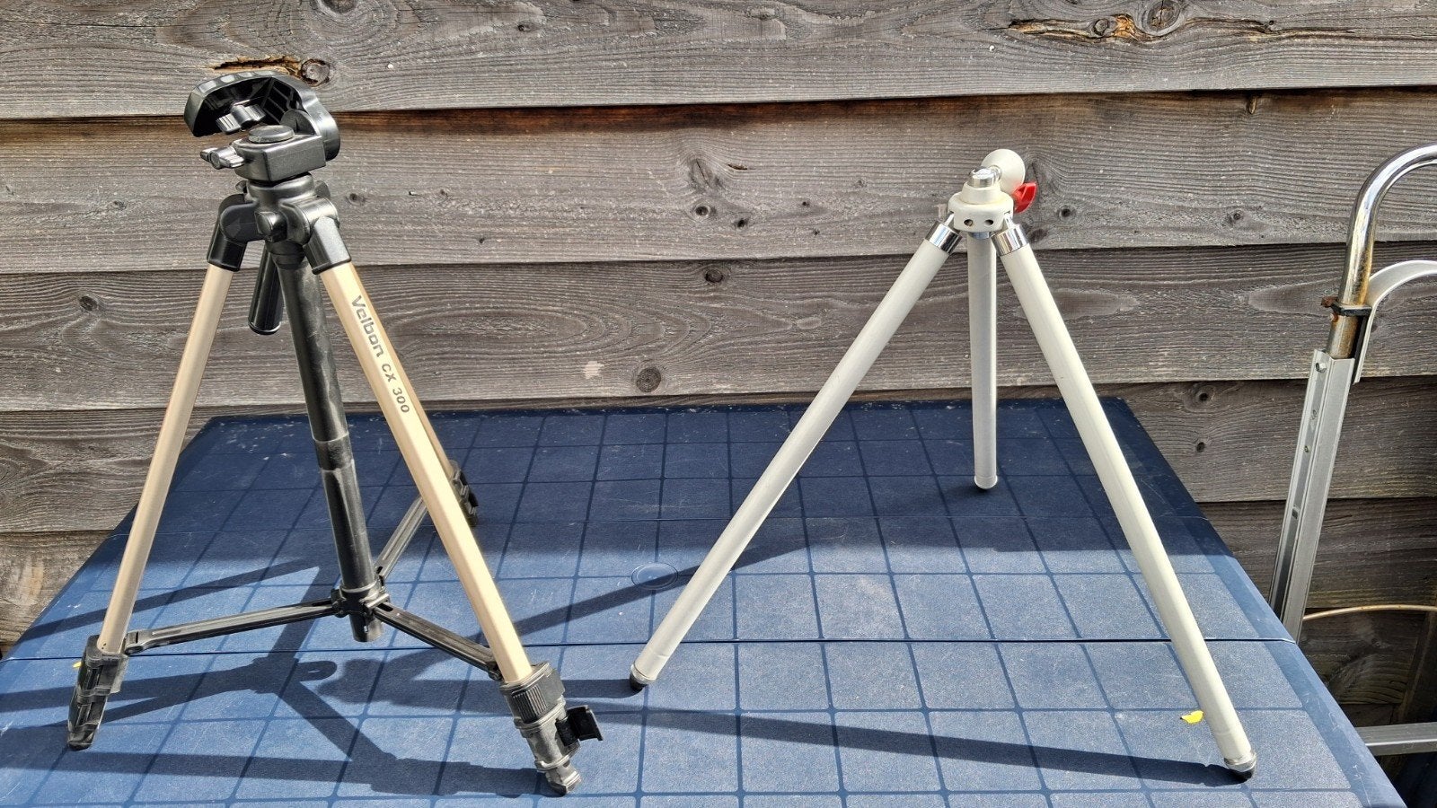 2x Foto/Film  Statief 115cm- Velbon CX 300 en Statief 145cm, Ophalen, Gebruikt, Velbon, Driepoot