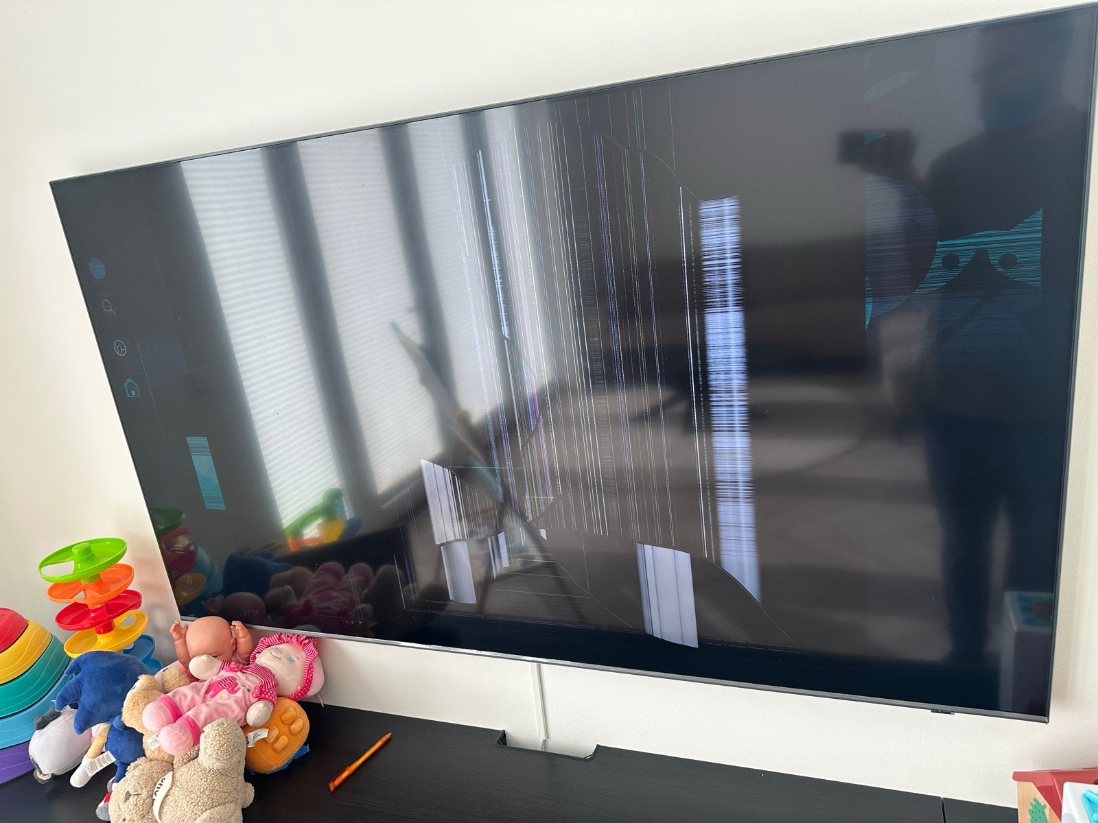 Defecte Smart TV - Scherm beschadigd, Audio, Tv en Foto, Overige merken, LED, Ophalen of Verzenden, 100 Hz