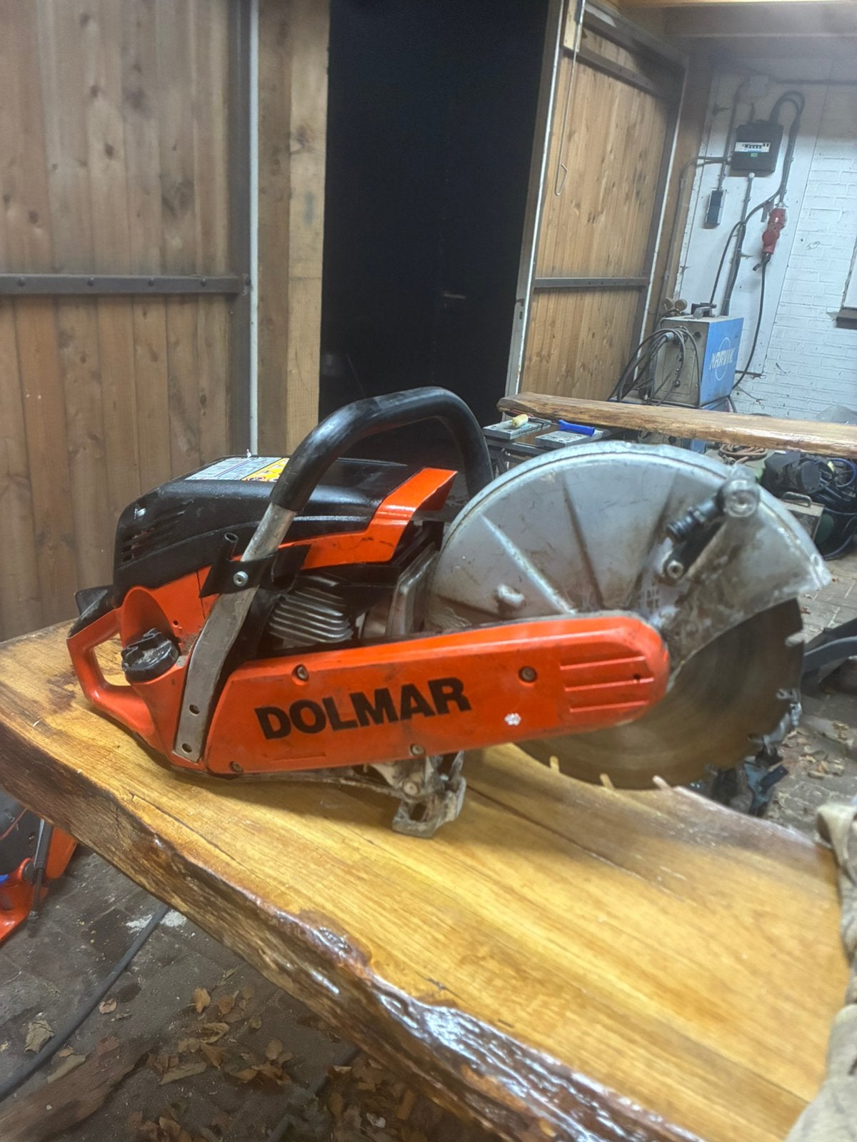 Bandenzaag dolmar husqvarna stihl, Ophalen of Verzenden, Zo goed als nieuw