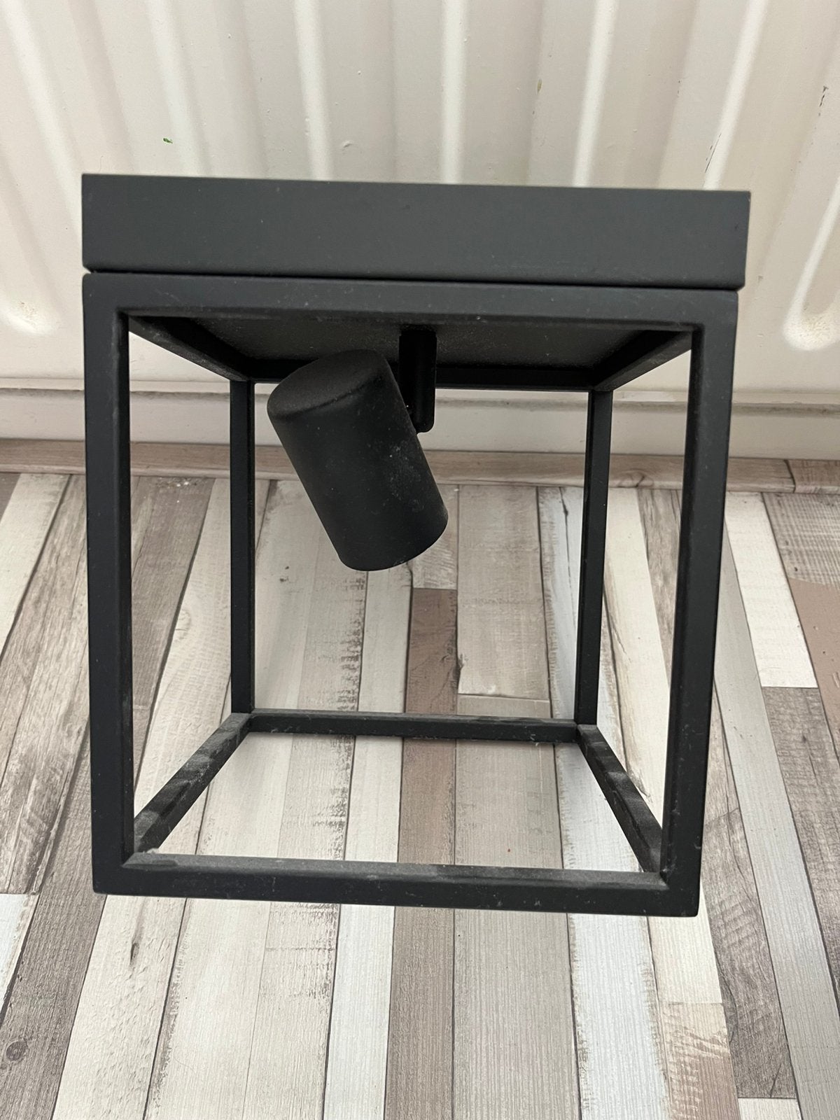 Eglo lamp kubus vierkant E27, Zo goed als nieuw, Metaal, Modern, E27 (groot)