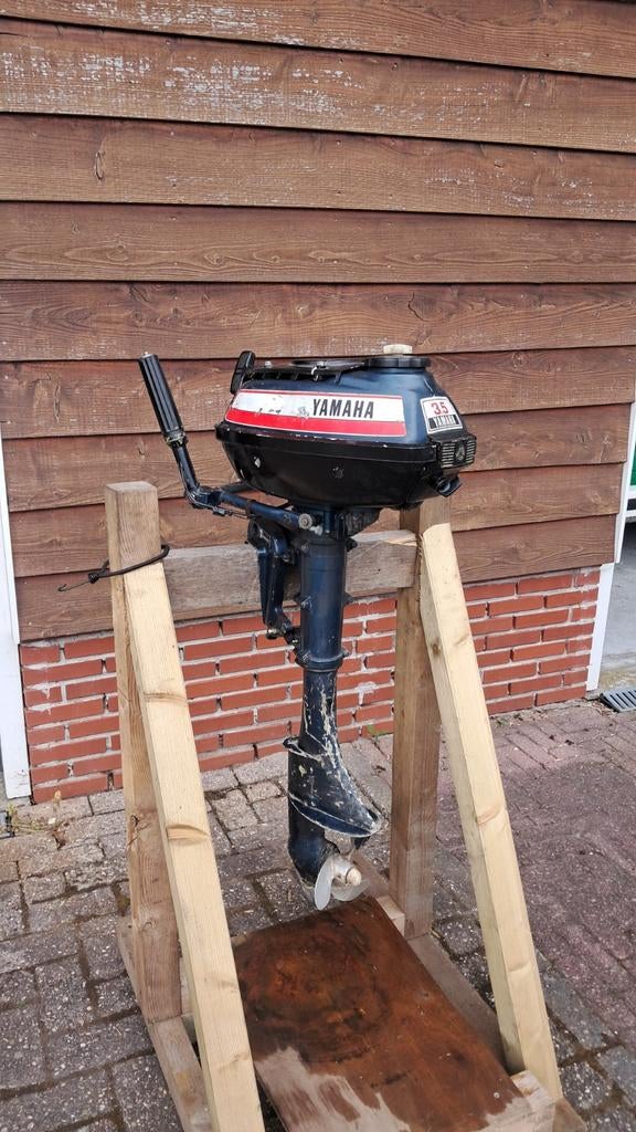 Yamaha 3.5 PK 2-takt buitenboordmotor, luchtgekoeld, Ophalen, Gebruikt