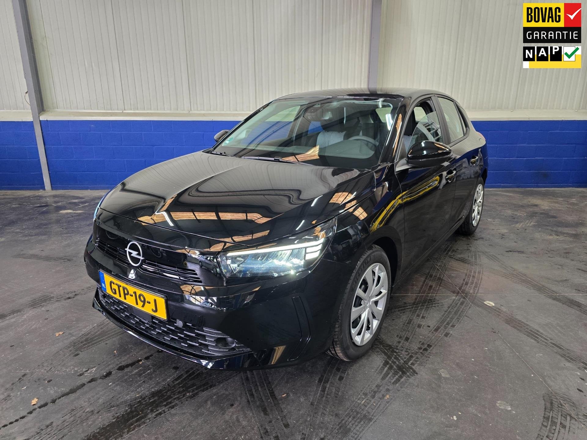 Opel CORSA 1.2 Turbo Hybrid Edition Automaat, Auto's, Gebruikt, Euro 6, Zwart, Grijs
