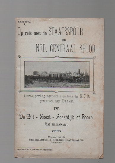 Op Reis Staatspoor De Bilt Soest Soestdijk Baarn Spoorwegen, Folder, Ophalen of Verzenden, Onbekend, Gelezen