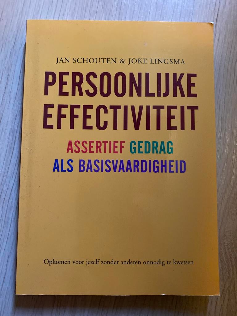 Joke Lingsma - Persoonlijke effectiviteit, Boeken, Ophalen of Verzenden, Joke Lingsma; Jan Schouten, Ontwikkelingspsychologie