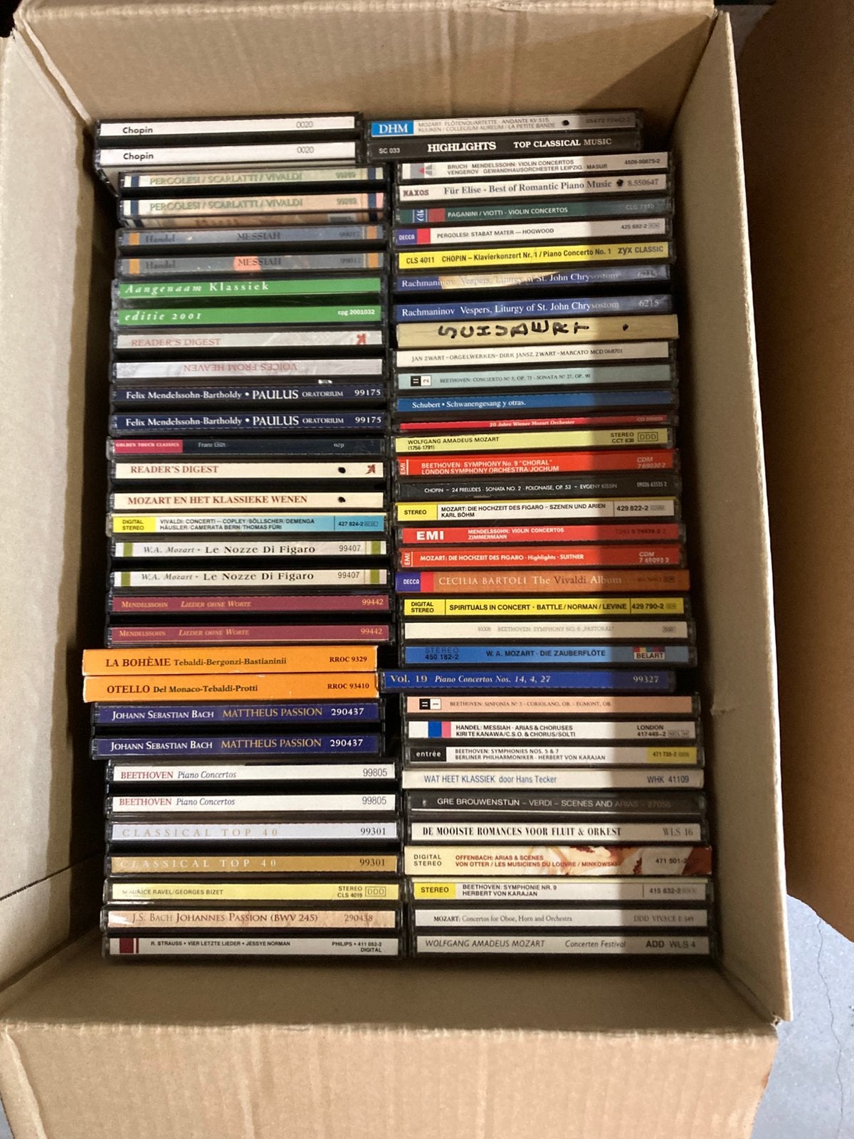 Doos klassieke cd’s, Ophalen, Gebruikt, Klassiek