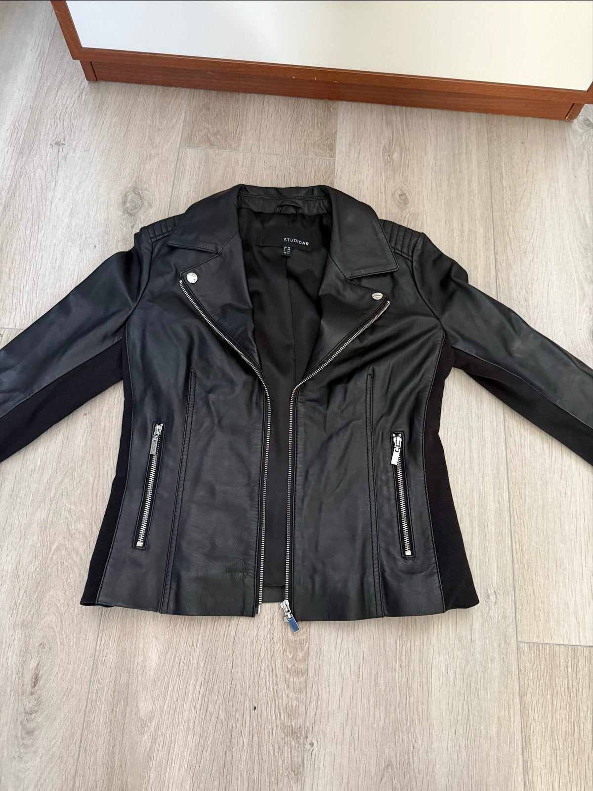 Nieuwe Leren Jas van Studio Arma - Maat 38, Ophalen of Verzenden, Nieuw, Maat 38/40 (M), Zwart