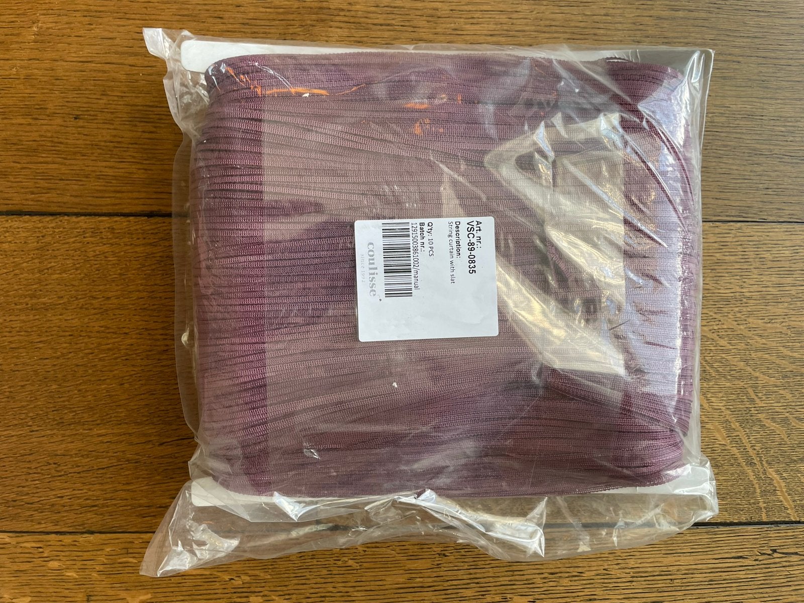 Vliegengordijn, string lamellen, draadjesgordijn, Coulisse, Paars, Lamellen, Nieuw