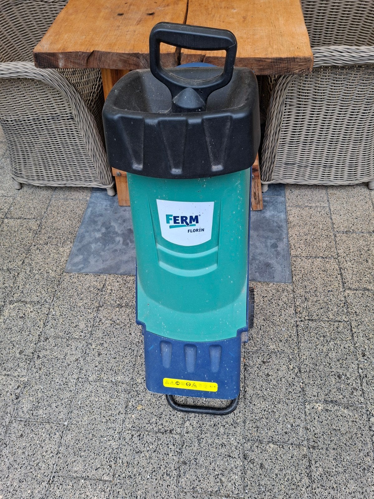 Ferm Florin FGS-1800N Elektrische Hakselaar 1800W, Ophalen of Verzenden, Gebruikt, Elektrisch, Ferm