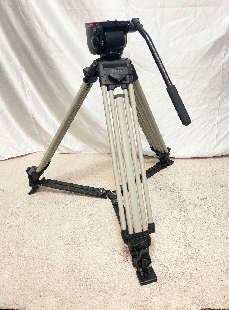 Vinten PRO 130 Professionele Aluminum statief + kop + Tas, Audio, Tv en Foto, Fotografie | Statieven en Balhoofden, N, Minder dan 150 cm
