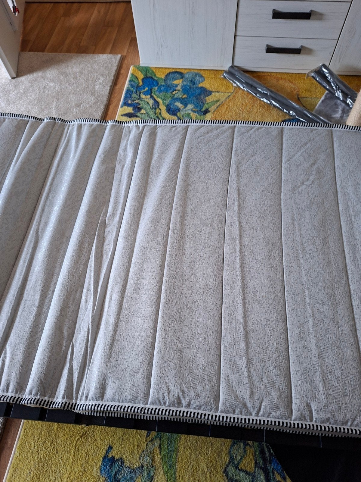 Opvouwbaar logeerbed met matras (12 cm dik) en afdekhoes, Ophalen, 90 cm, Eenpersoons, Zwart
