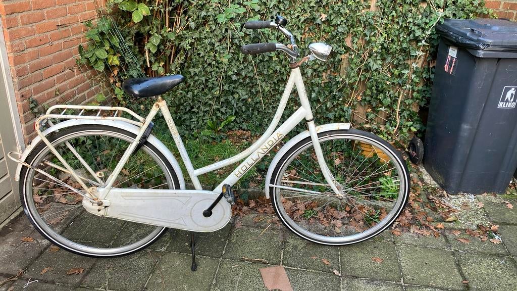 Te koop: witte oma fiets, Ophalen of Verzenden, Gebruikt