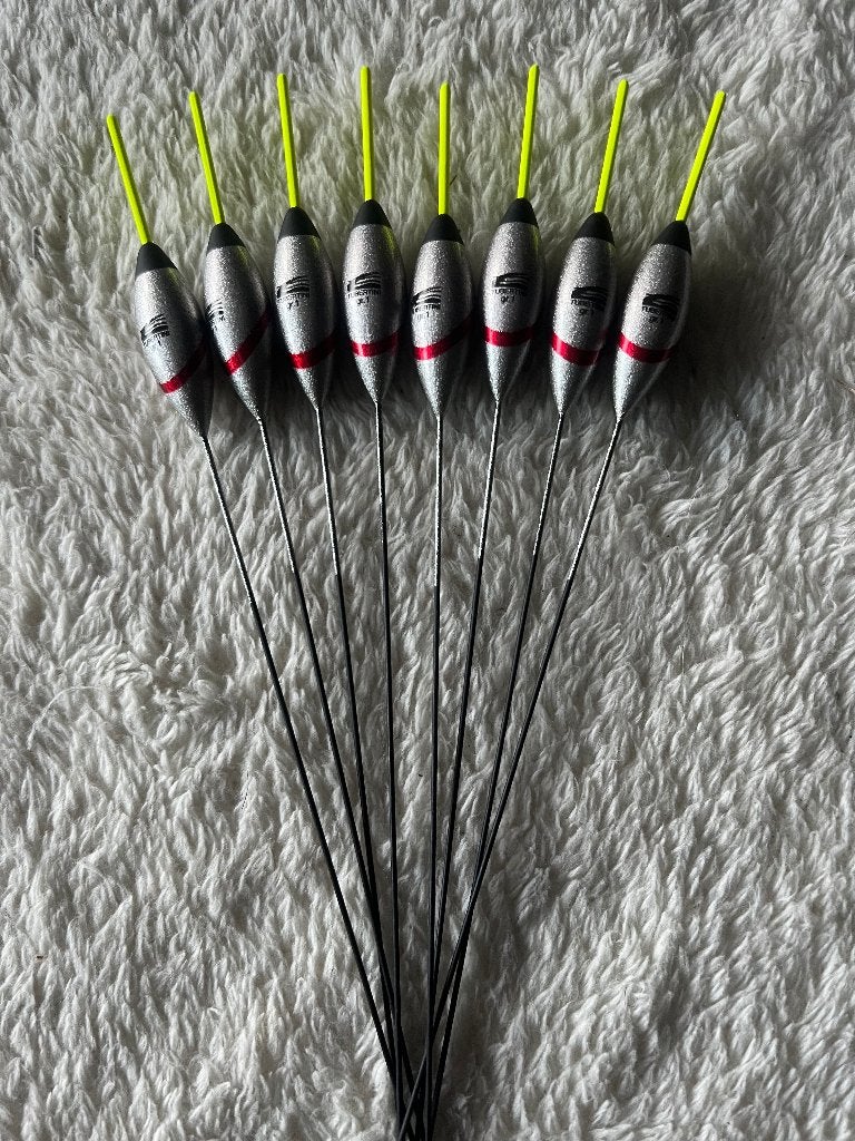 adv 122 / NIEUW set 8 dobbers TUBERTINI 1,00gr, Ophalen of Verzenden, Nieuw, Dobber of Lood