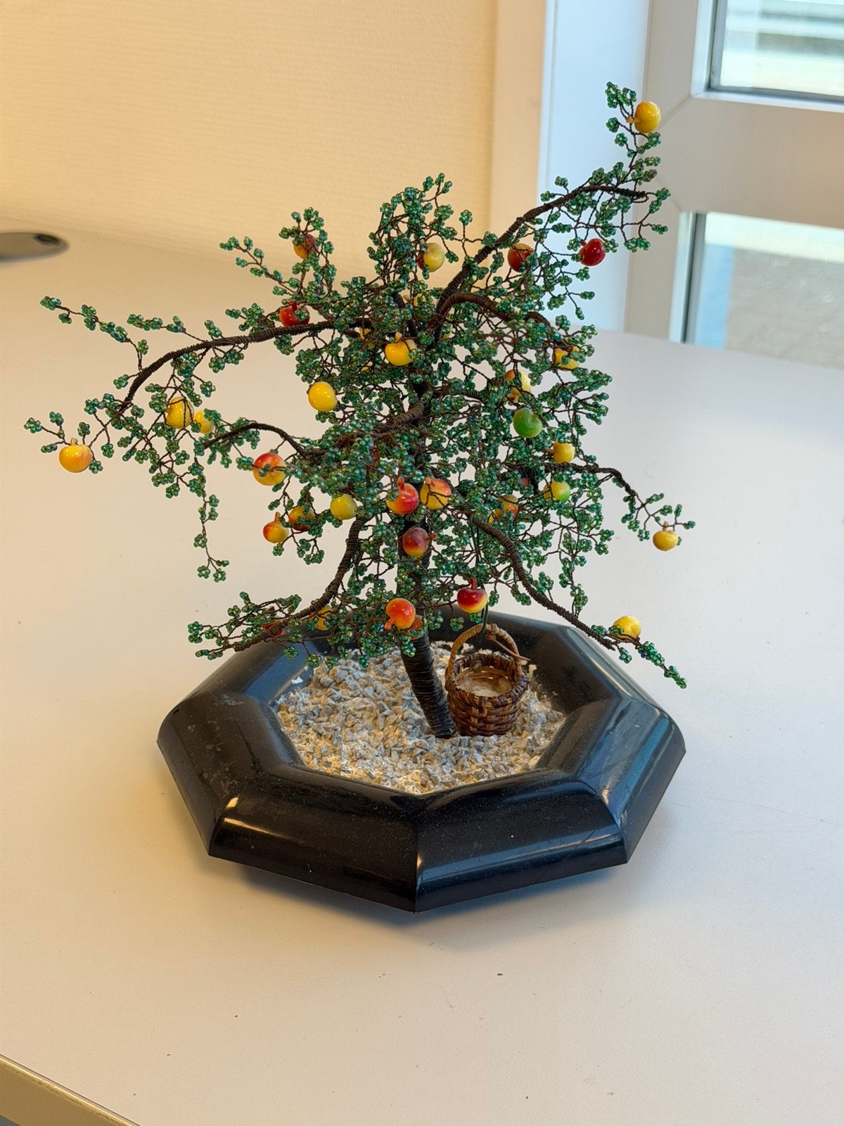 Handgemaakte Kralen Bonsai Appelboom met Buigbare Takken, Ophalen of Verzenden