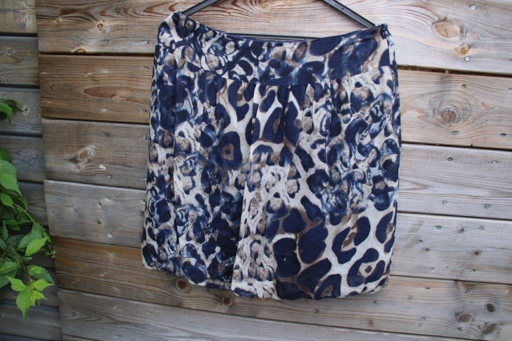 Rok blauw/ creme/ bruin Caroline Biss mt 40 Vaste prijs AAN, Kleding | Dames, Maat 38/40 (M), Blauw, Ophalen of Verzenden, Zo goed als nieuw