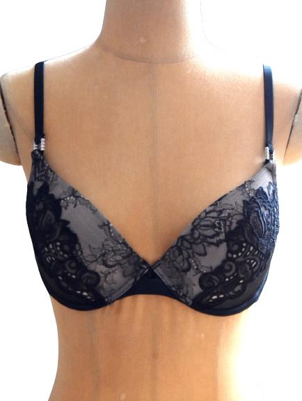 Nieuwe Pleasure State sexy bh, kant, bruin/zwart, Mt. 75 D, Pleasure State, Verzenden, Overige kleuren, BH