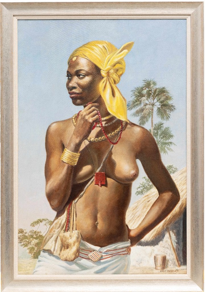 Afrikanist = Eric Tansley 1916-1979 = vrouwelijk naakt, Ophalen