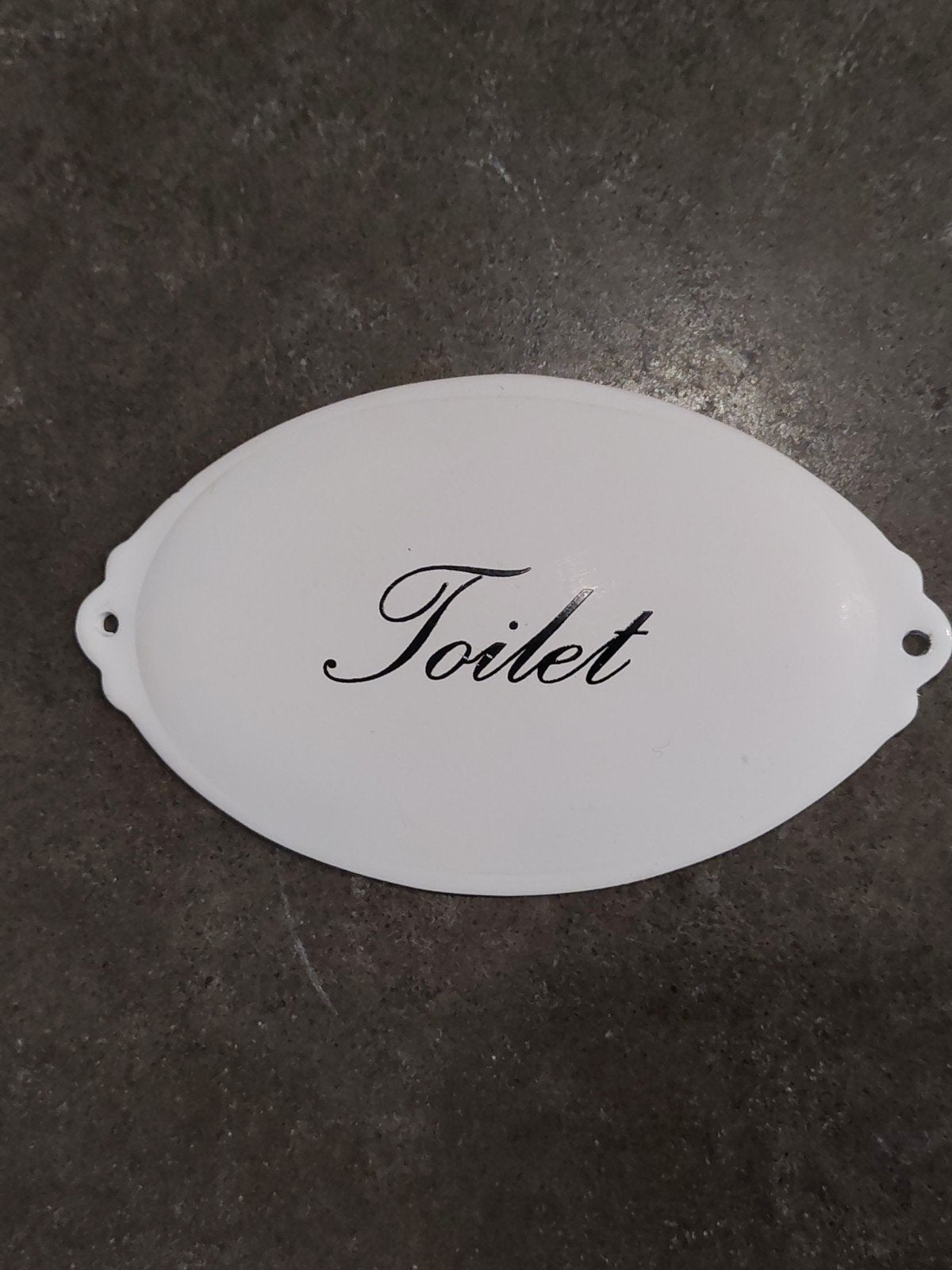 Emaille Toilet Bordje - Vintage Stijl, Ophalen of Verzenden