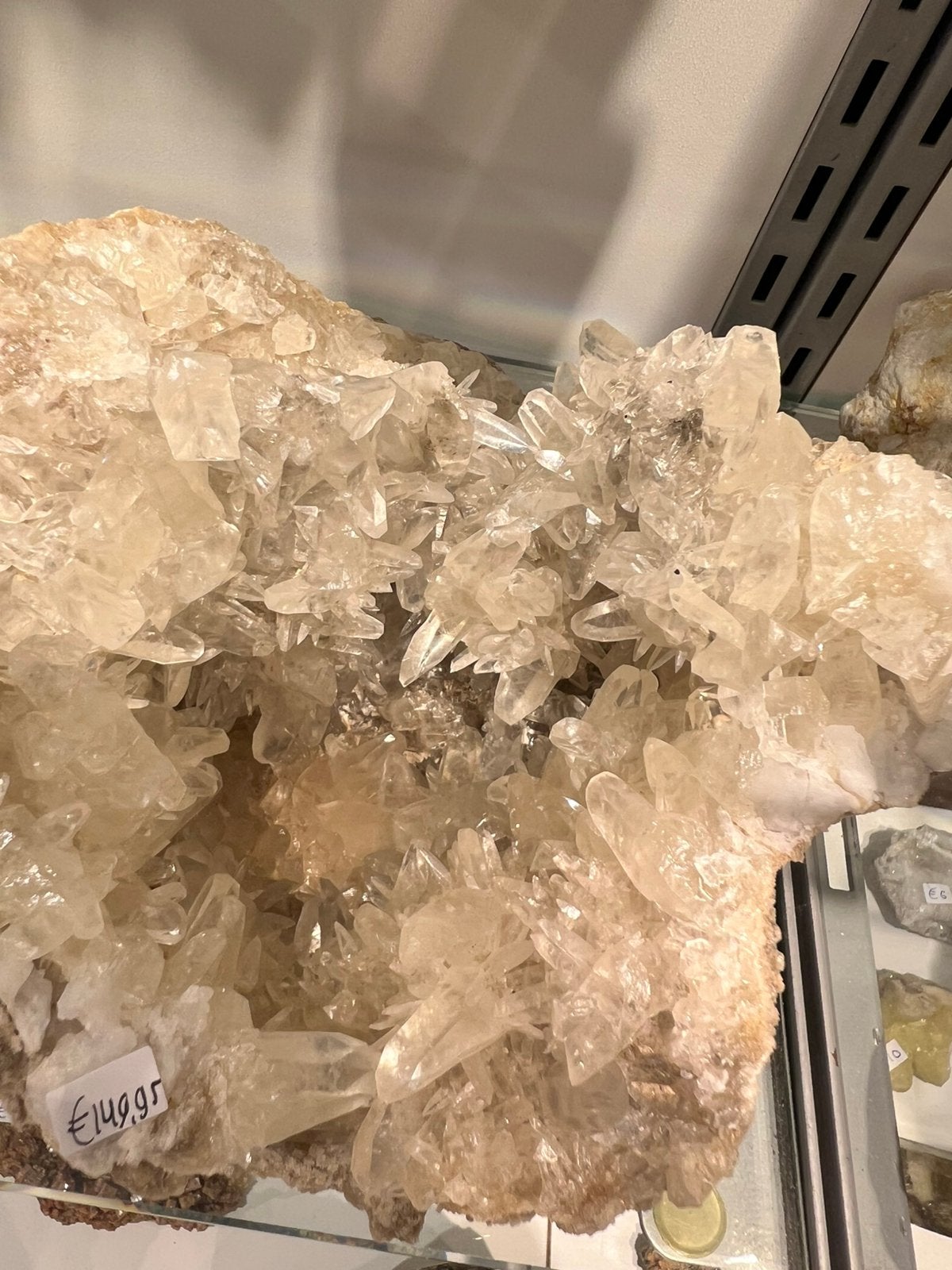 Bijzondere geode met grote calcietkristallen, Ophalen of Verzenden