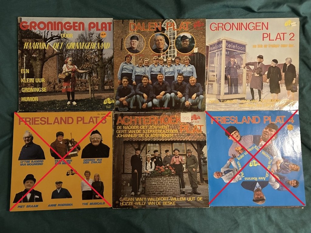 10 LP's Plat (dialect/streektaal) (ook per stuk te koop), Cd's en Dvd's, LP, Gebruikt, Ophalen of Verzenden, 12 inch