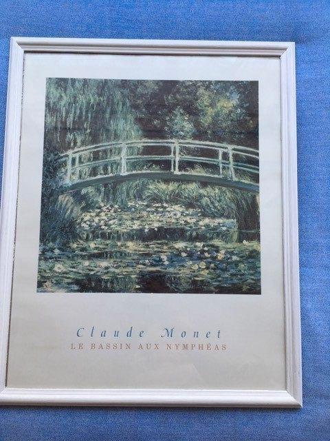 Schilderijlijsten met Monet plaat, Ophalen, Gebruikt, Hout, Minder dan 50 cm