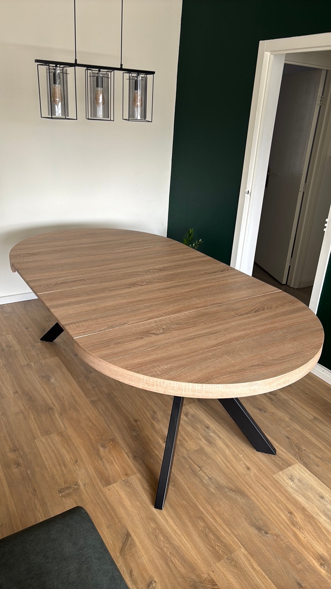 Uitschuifbare eetkamertafel voor 4/8 personen, Huis en Inrichting, Tafels | Eettafels, Ophalen, Rond, 200 cm of meer, 50 tot 100 cm