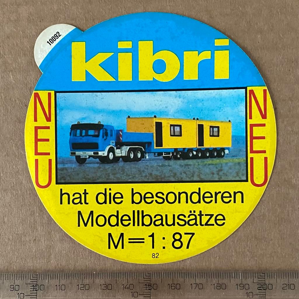 sticker kibri, Verzenden, Zo goed als nieuw, Trein