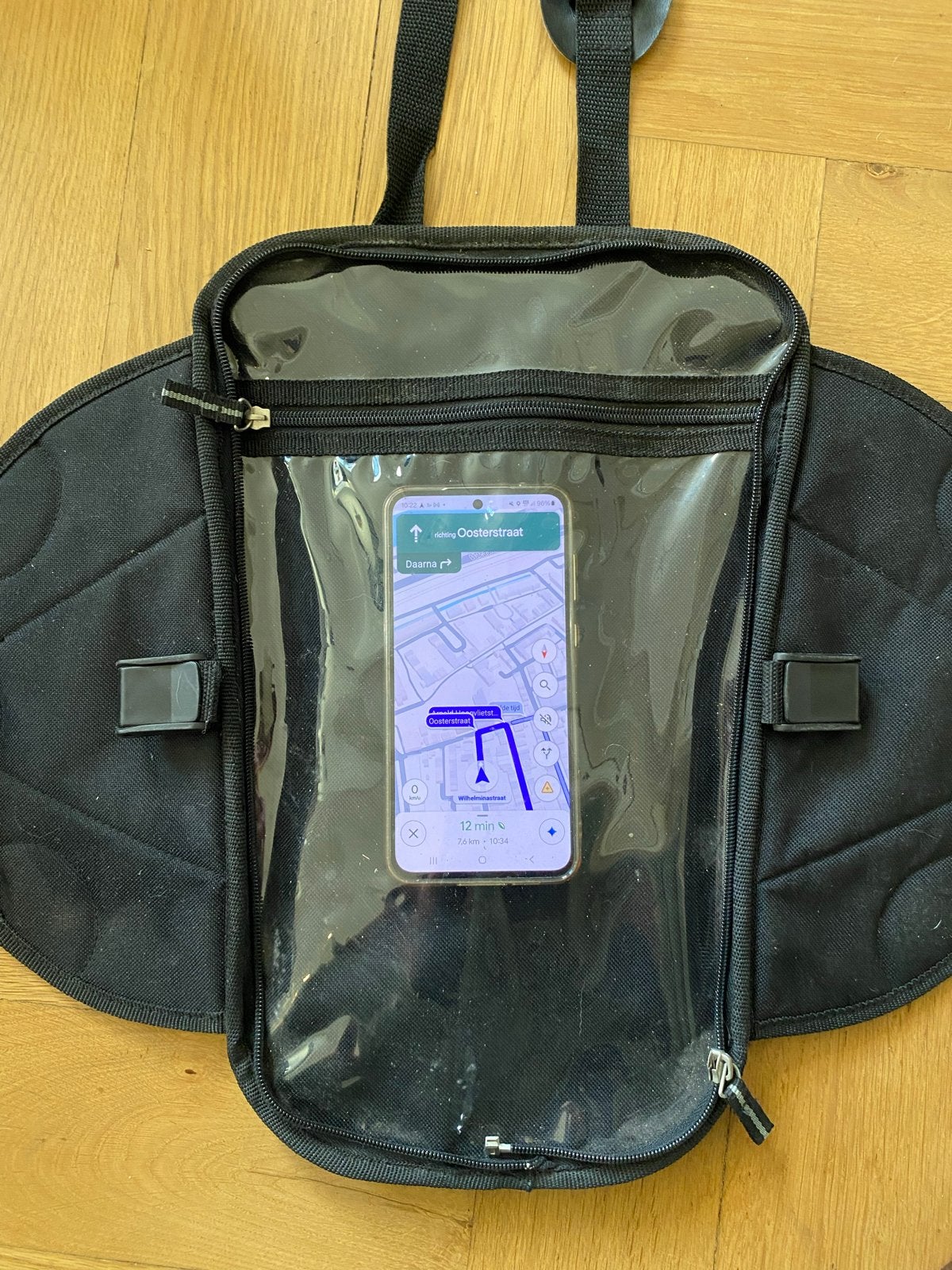 Tanktas motor met magneten en telefoonhouder, Motoren, Ophalen of Verzenden, Gebruikt