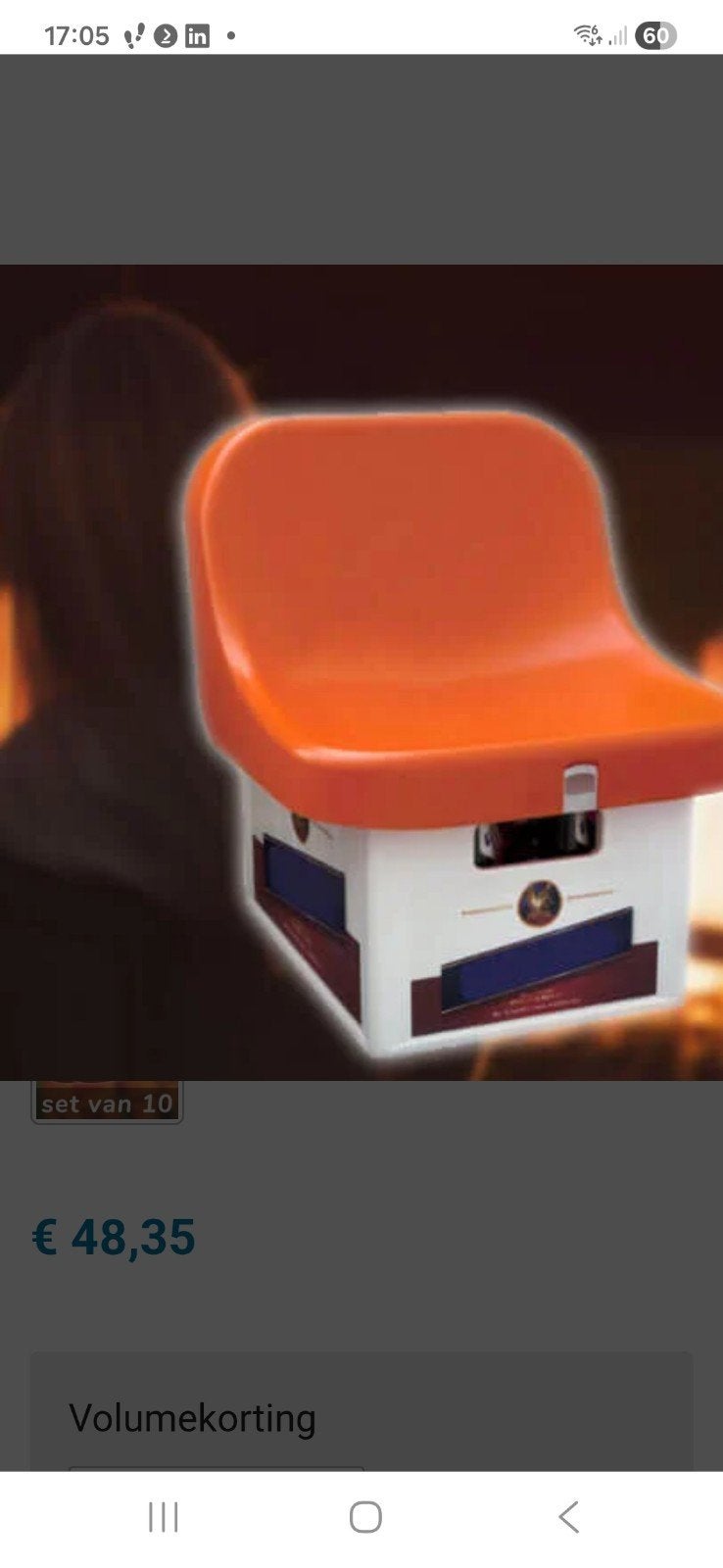 4 krat stoelen, Ophalen
