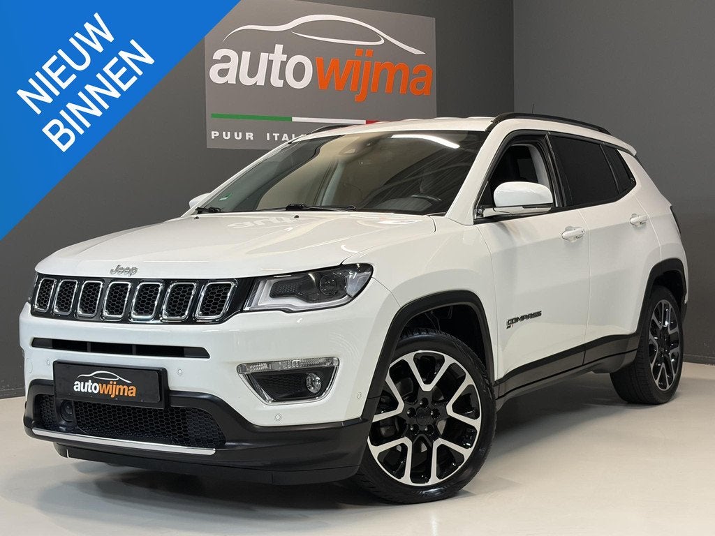 Jeep Compass 1.3 T 150pk Limited Automaat 19Inch L.M.V., Alp, Auto's, Jeep, Stof, Zwart, 4 cilinders, 150 pk