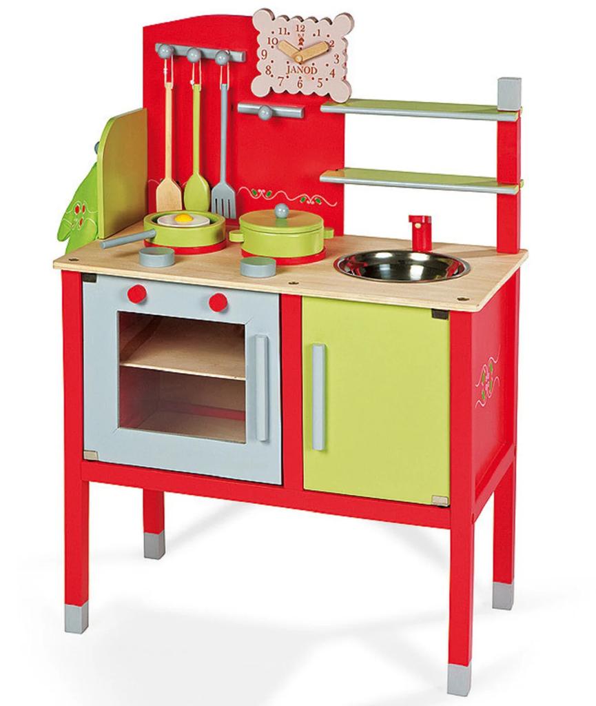 Janod Maxi Cuisine Houten Speelkeuken met Accessoires, Ophalen of Verzenden, Zo goed als nieuw, Hout, Speelkeuken
