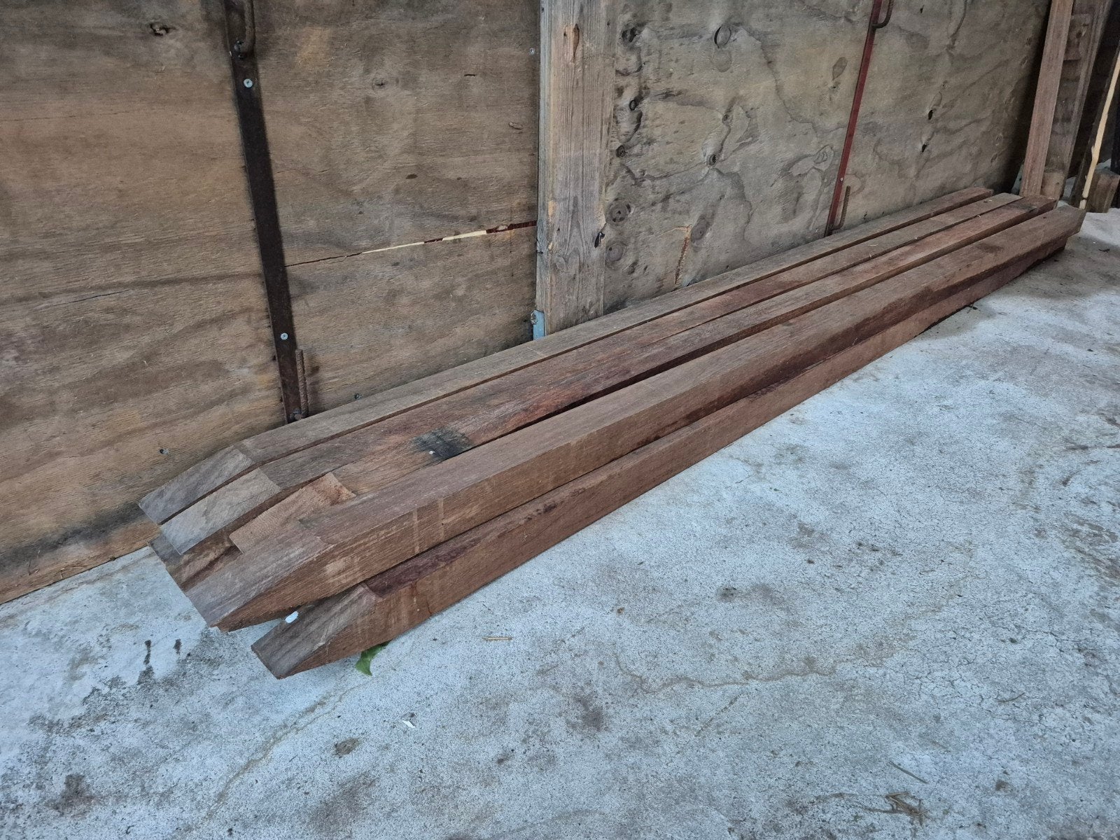 bankirai palen, Ophalen, Nieuw, 250 cm of meer, Palen