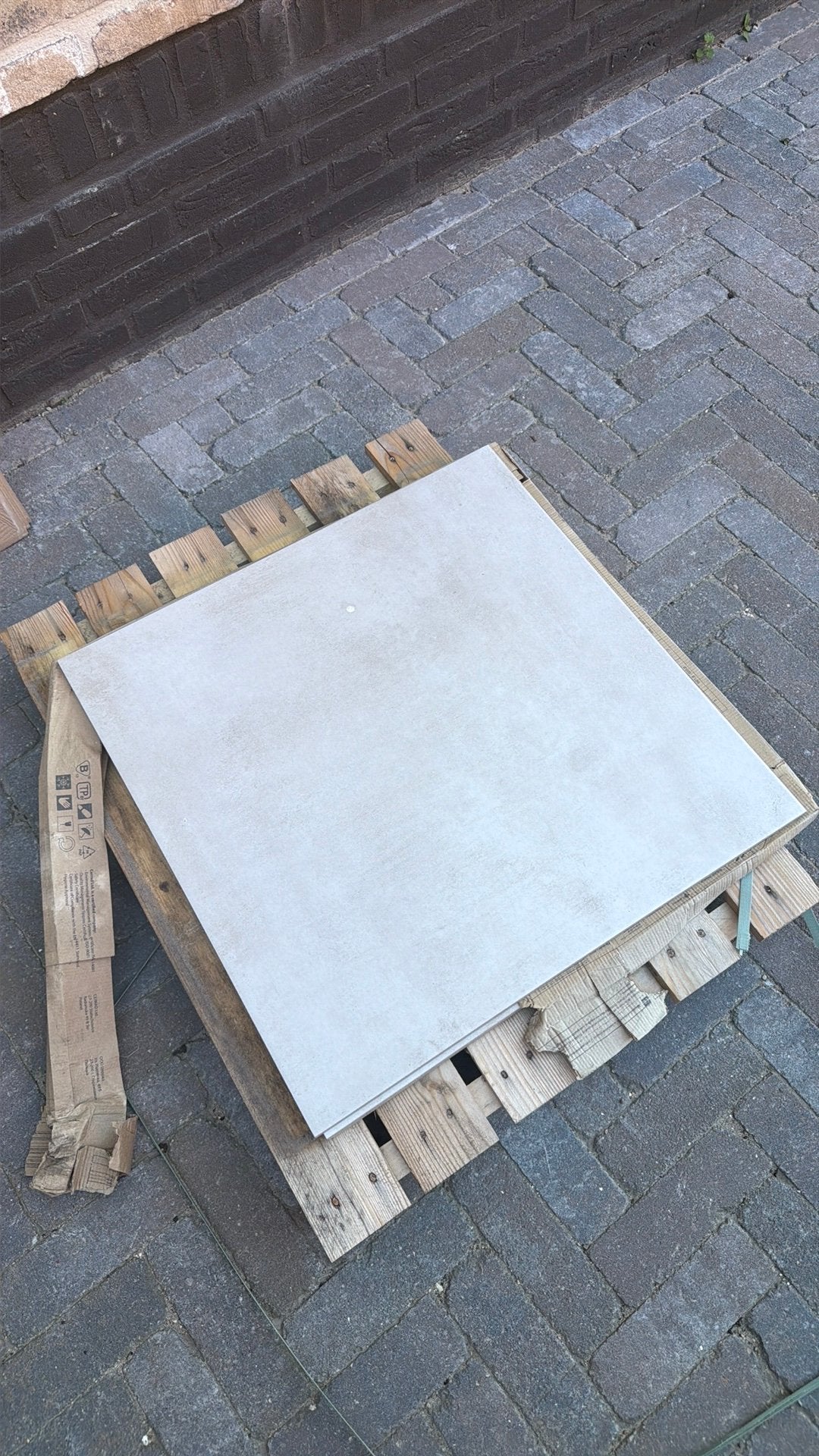 VloerTegels, Tuin en Terras, Ophalen, Zo goed als nieuw, Beton, Terrastegels