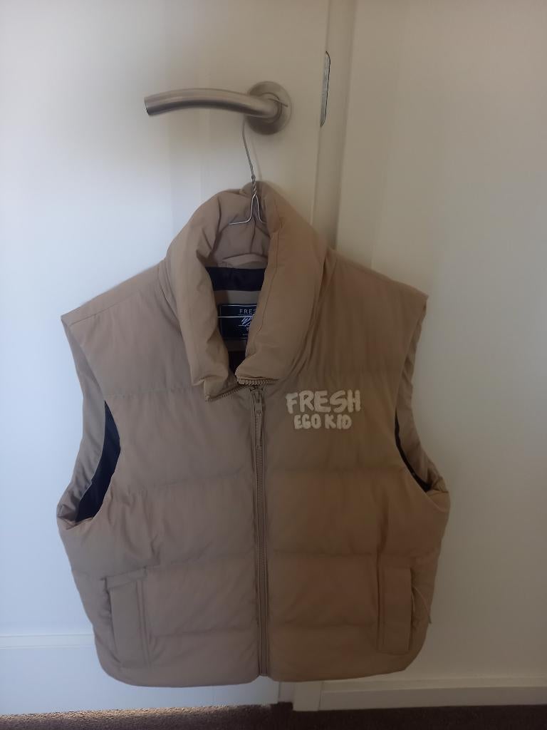 Fresh Ego Kid bodywarmer heren, Kleding | Heren, Bodywarmers, Ophalen of Verzenden, Nieuw, Maat 48/50 (M), Beige